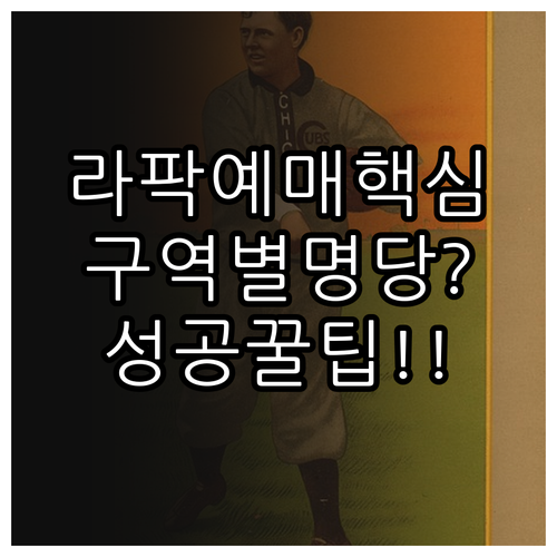 대구 라팍 개막전 티켓 예매 성공 방법 및 구역별 좌석 특징