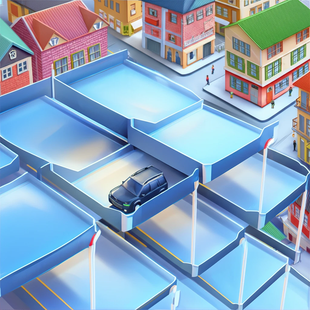 을지로 주차장 전경