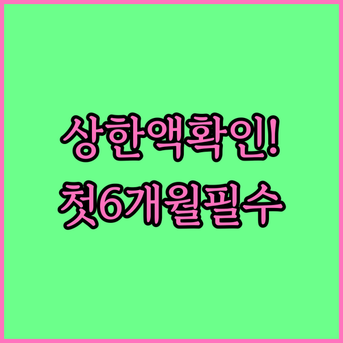 부모육아휴직제 상한액과 첫 6개월 지급기준